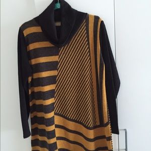 Long wool sweater