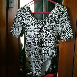 Animal print onesie