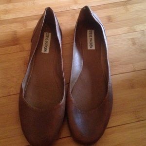 Brown Leather SteveMadden Flats