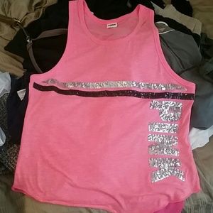 Sequin PINK tank