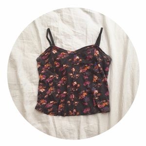 Free People Lace Back Crop Top
