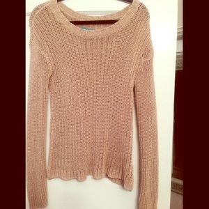 Alice & Olivia Beige chunky knit high-low sweater