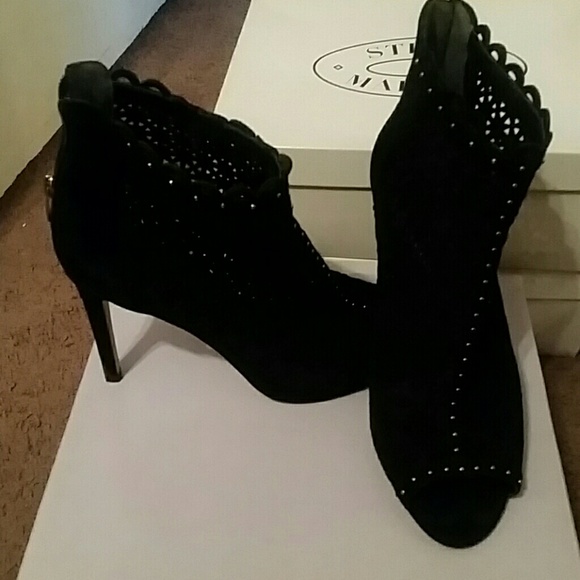 Marc Fisher peep toe booties