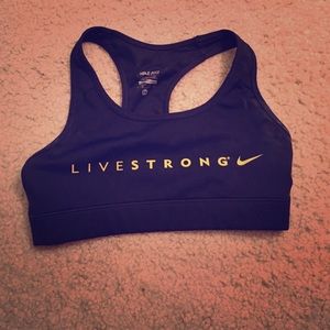 Nike live strong sports bra