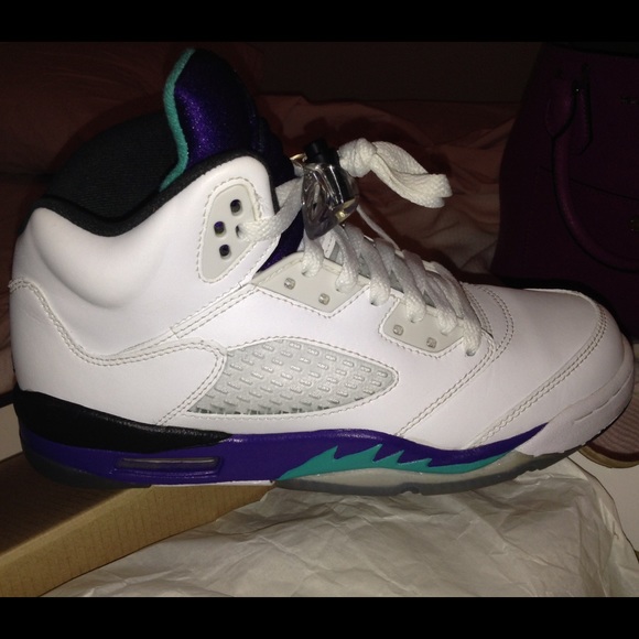 Air Jordan Grape 5's - Picture 2 of 4