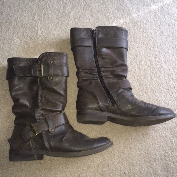 Mid calf brown boot Sz 8.5