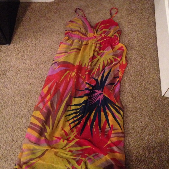 Long colorful summer dress