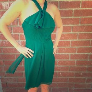 Vera wang lavender label emerald dress