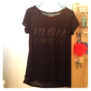 Black Mon Amour Top