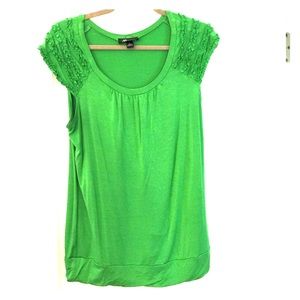 Green cotton top