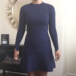 Knit Zara Dress in Navy Blue - Size S