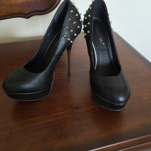Platform studded heels
