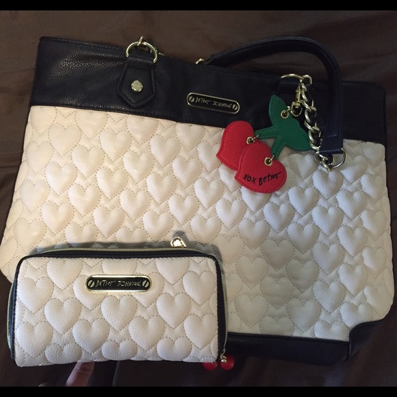 Betsey Johnson bag and wallet