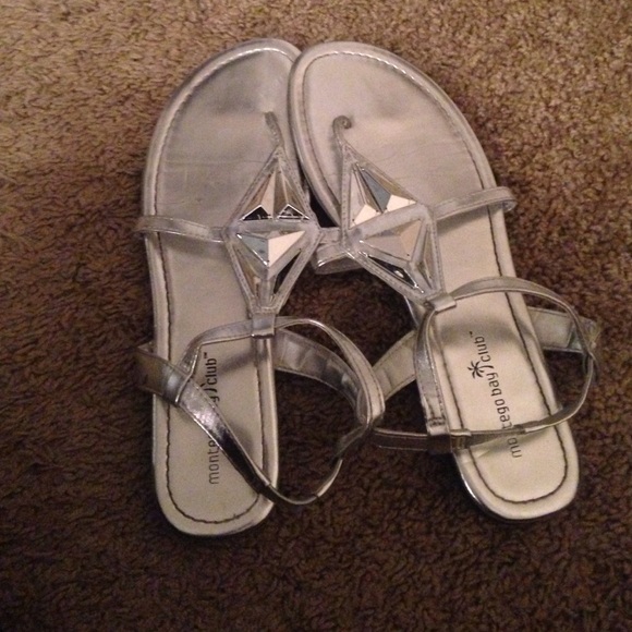 Silver sandals