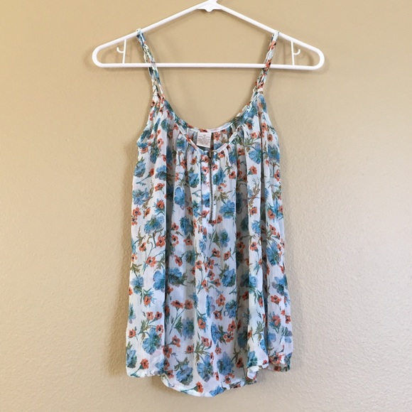 Mimi Chica Floral Print Camisole Tank