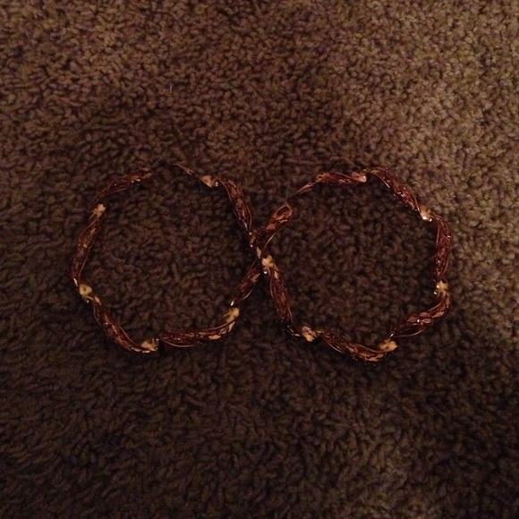Big hoop earrings