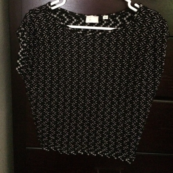 Black and white shirt