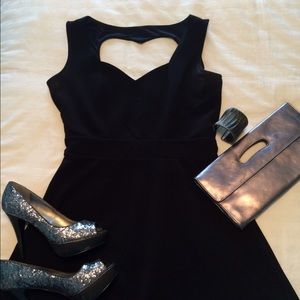 Perfect little black dress with sweetheart front