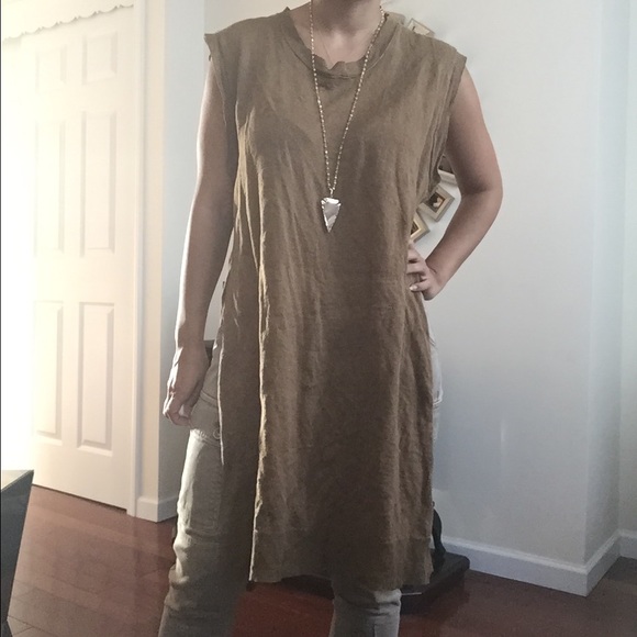 Zara Knit Grunge Tunic with side slits - Size M