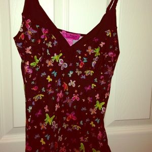 Betsey Johnson butterfly Camisole