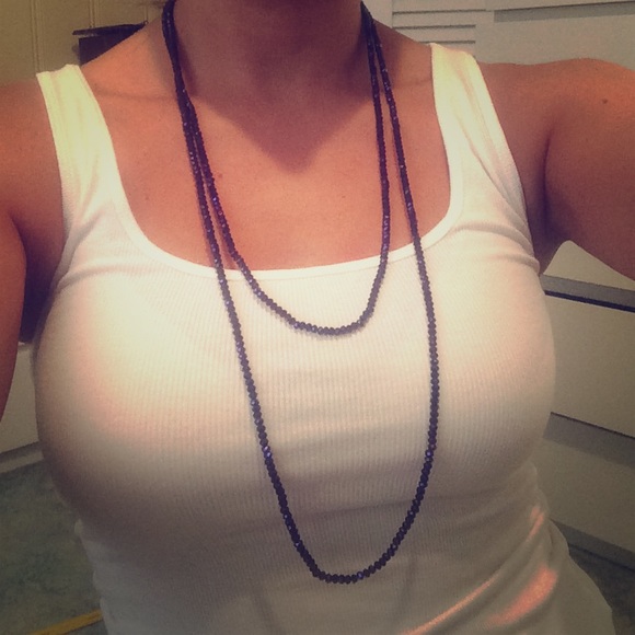 Purple beaded necklace/bracelet