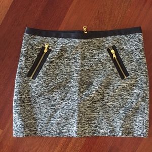 Twill mini skirt