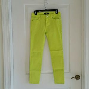 Else Chartreuse Ankle Skinny Jeans W 27