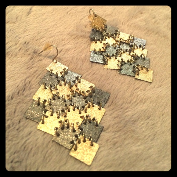 Silver-gold hanging earrings 💁🏼