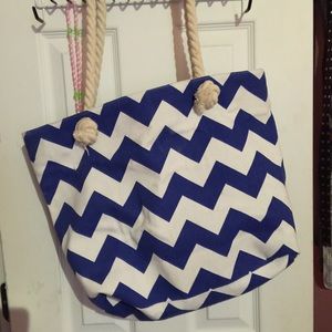 Chevron Beach Bag