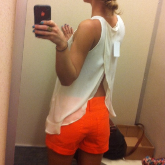 Lush Flowy Open Back Cream Tank