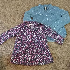 Girls Button Up Shirt Bundle