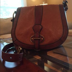 Fossil Vintage Style Flap Leather Cross Body