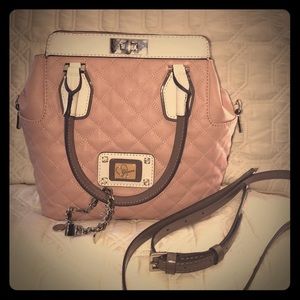 Guess convertible satchel bag Rose Pink