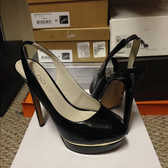 ⛔️Sold on EBay ⛔️Aldo Black Patent  8 Sling Back