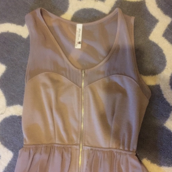 High-Low Nude Dress - Picture 2 of 3