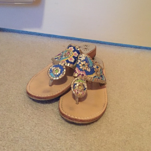 Jack Rogers Blue Paisley 8
