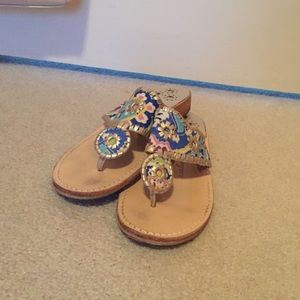 Jack Rogers Blue Paisley 8