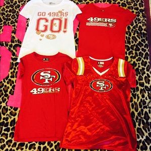 4 NFL 49ers Small Shirts