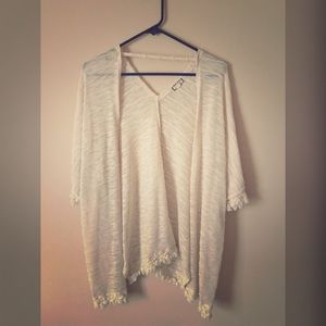 Off white, flowy kimono-style cardigan