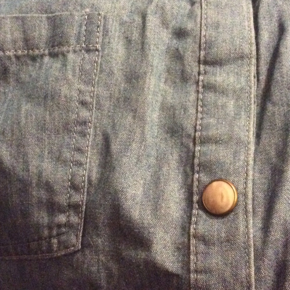 NFS❣️Chambray Embroider Tie Country Snap - Picture 6 of 6