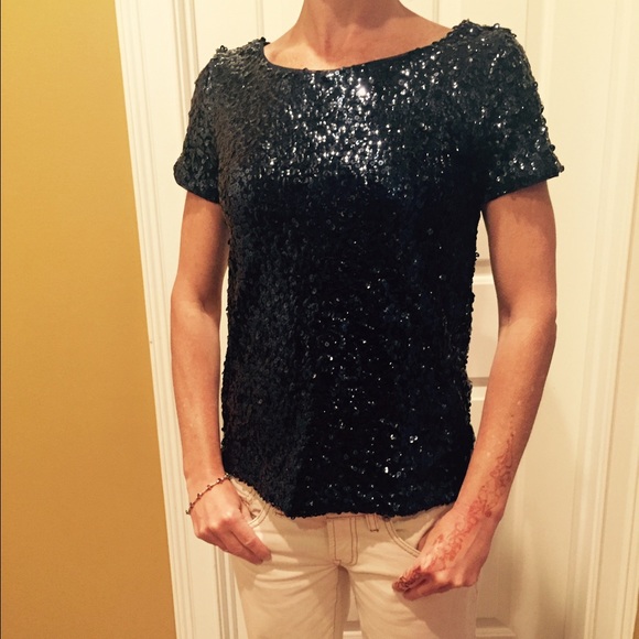 Navy sequin - Picture 2 of 2