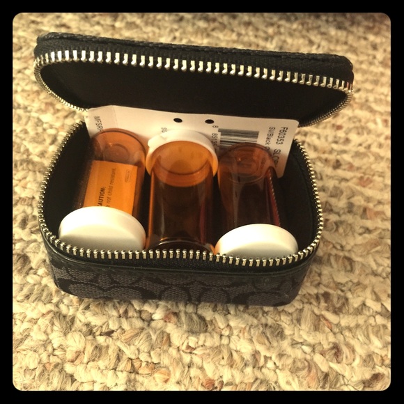 NWT Coach Signature Pill Box