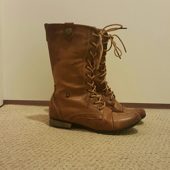 Aztec-Inspired Foldover Combat Boot