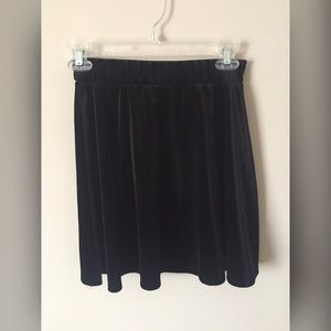 Velvet skater skirt