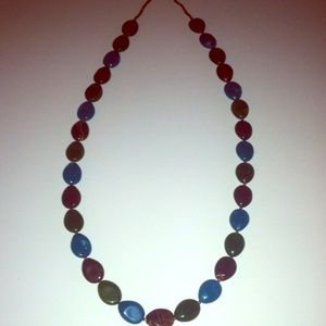 Long Chunky Beaded Necklace