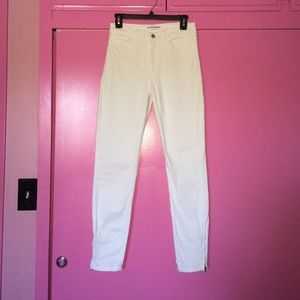AA White High Waisted Jeans