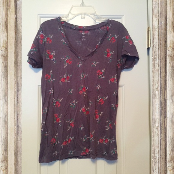 BDG Floral V Neck