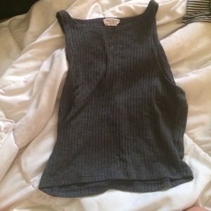 BRANDY/JGALT RIBBED CROPPED TANK