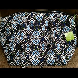 NWT- Vera Bradley Travel Tote in Ink Blue