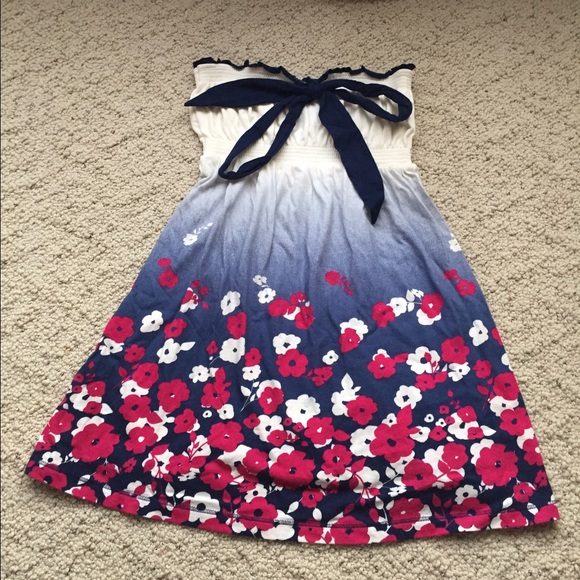 Flower tube top - juniors large
